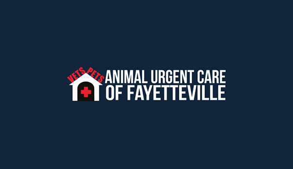 Animal Urgent Care of Fayetteville logo on dark blue background
